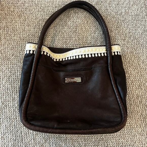 Vintage Lockheart Brighton Embellished Leather Handbag - Picture 12 of 14